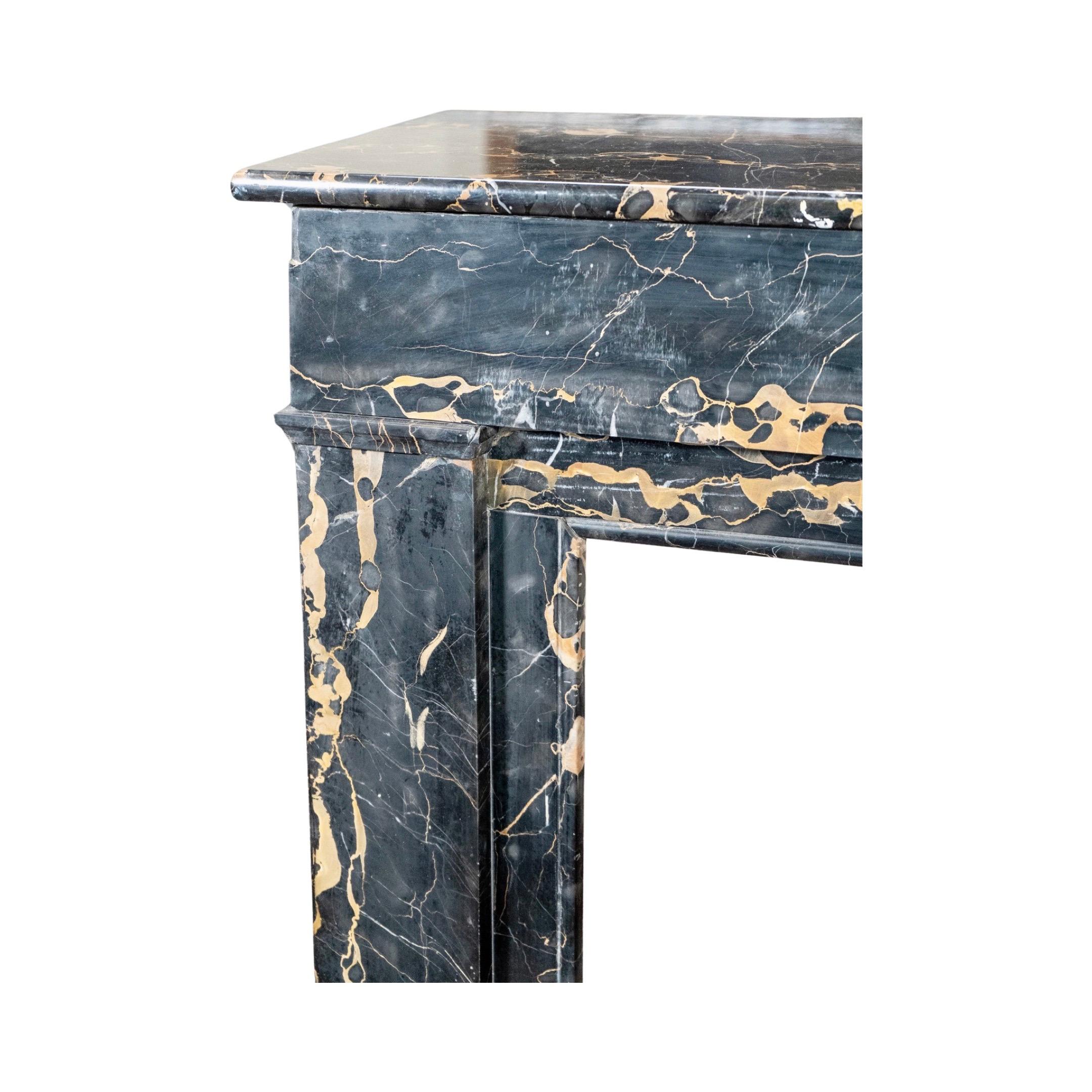 French Portor Marble Mantel For Sale 1