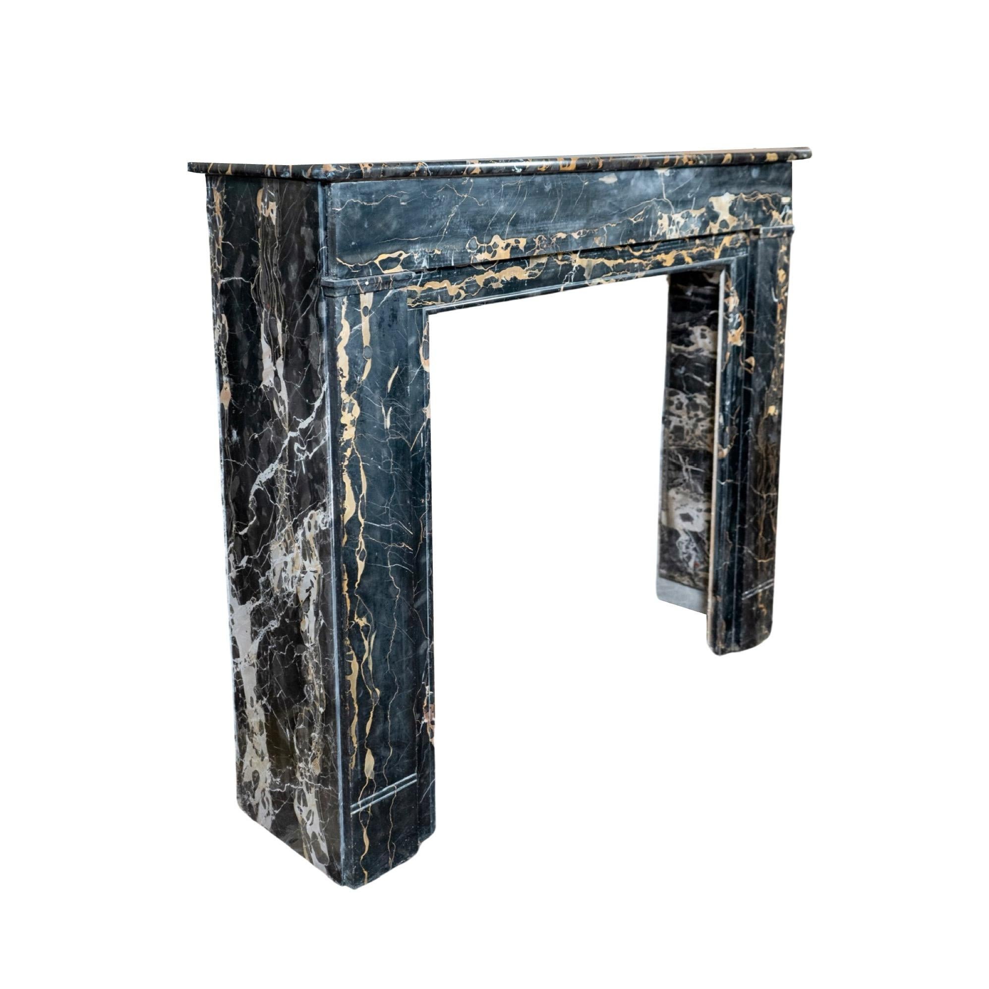 French Portor Marble Mantel For Sale 4