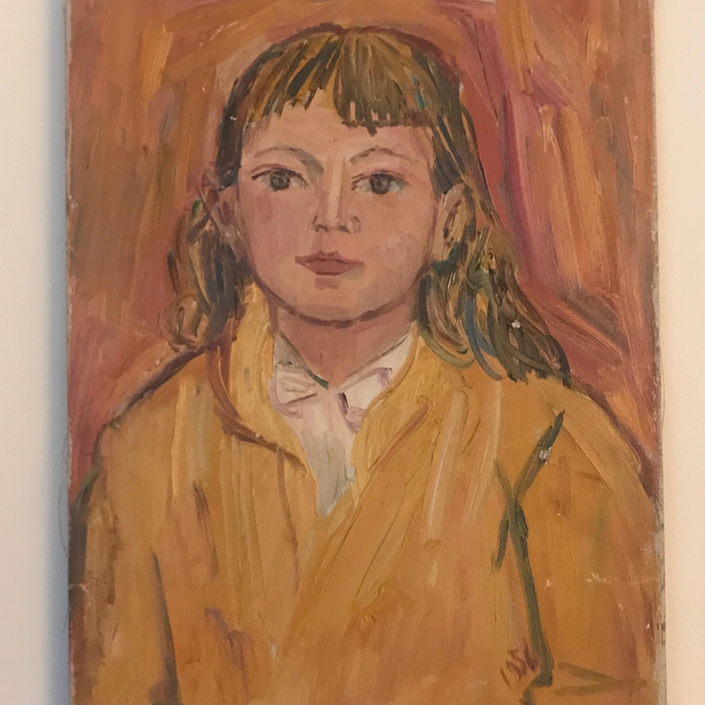 French Portrait by Edouard Righetti In Good Condition For Sale In Salisbury, GB