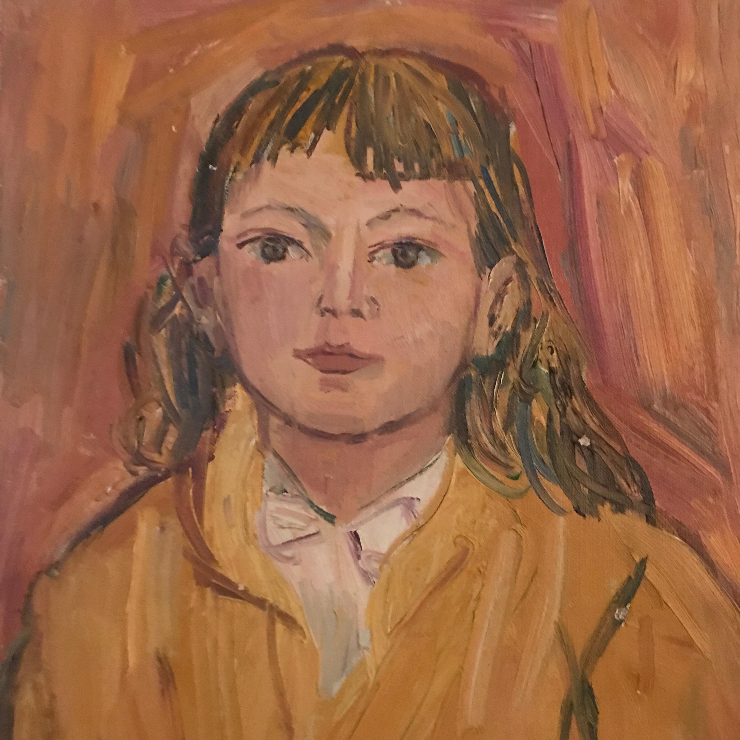 20th Century French Portrait by Edouard Righetti For Sale