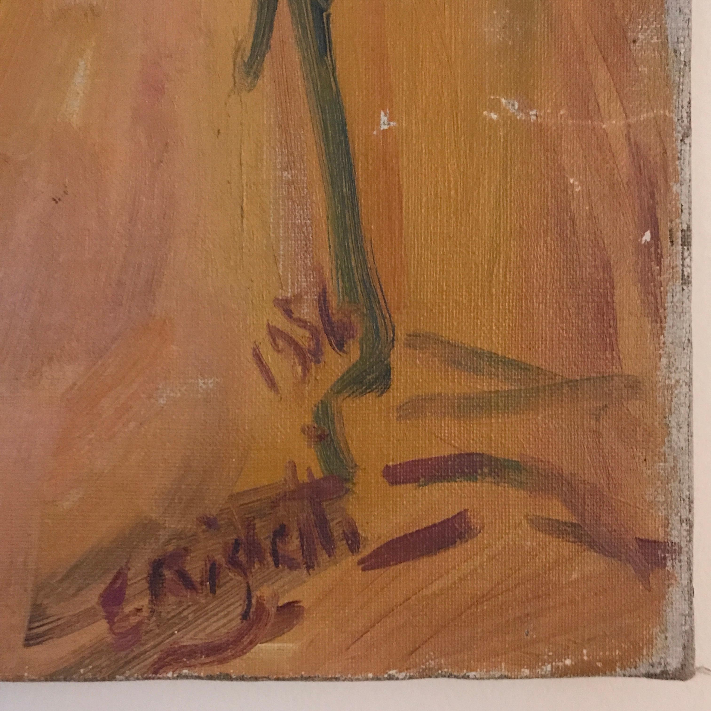 French Portrait by Edouard Righetti For Sale 1