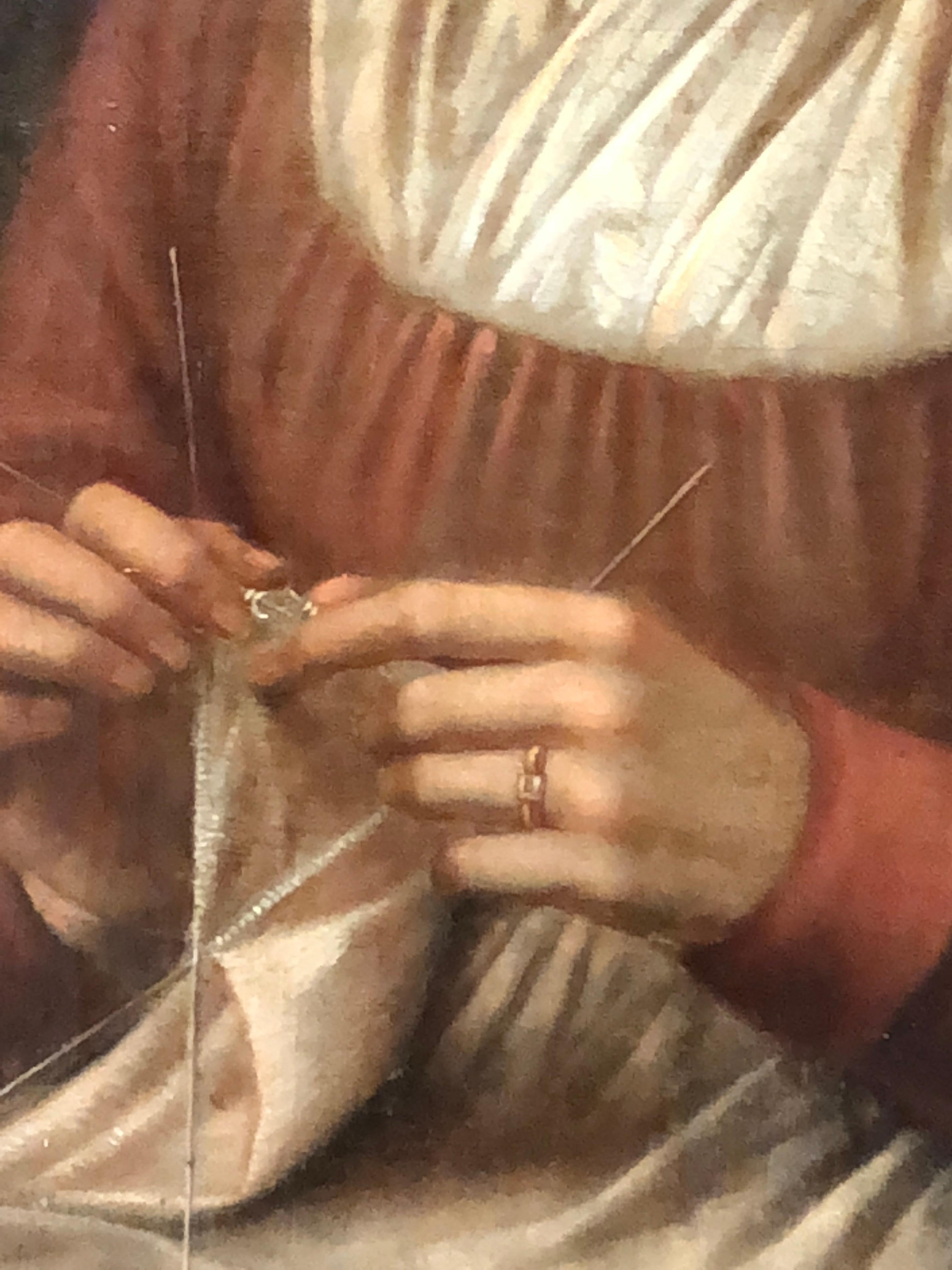 Canvas French Portrait of a Woman, 18th Century