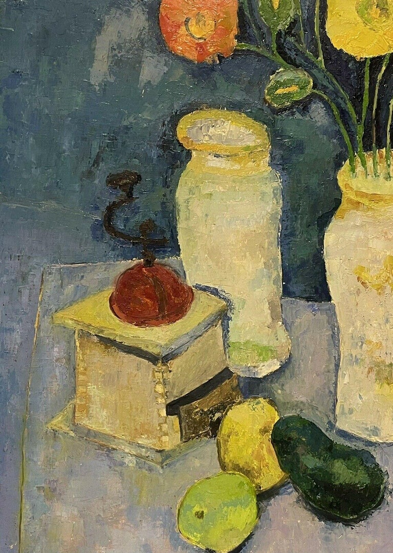 Large Mid 20th Century French Post-Impressionist Still Life Fruit & Coffee 2