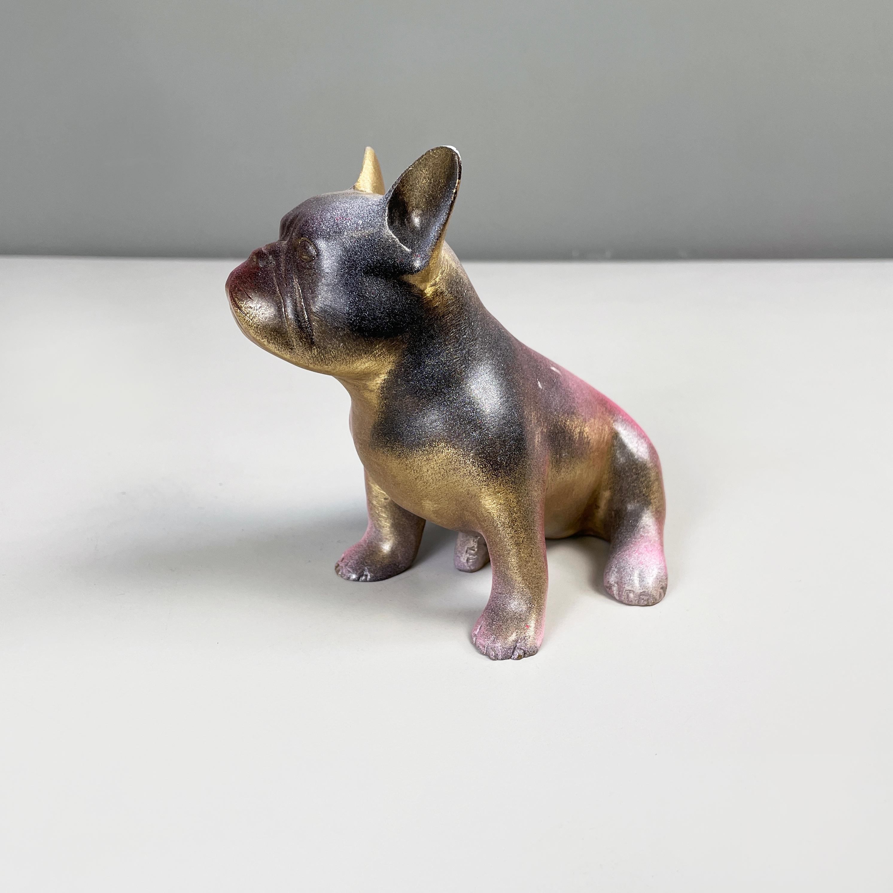 French post-modern Bronze sculpture Doggy John by Julien Marinetti, 2000s In Good Condition For Sale In MIlano, IT