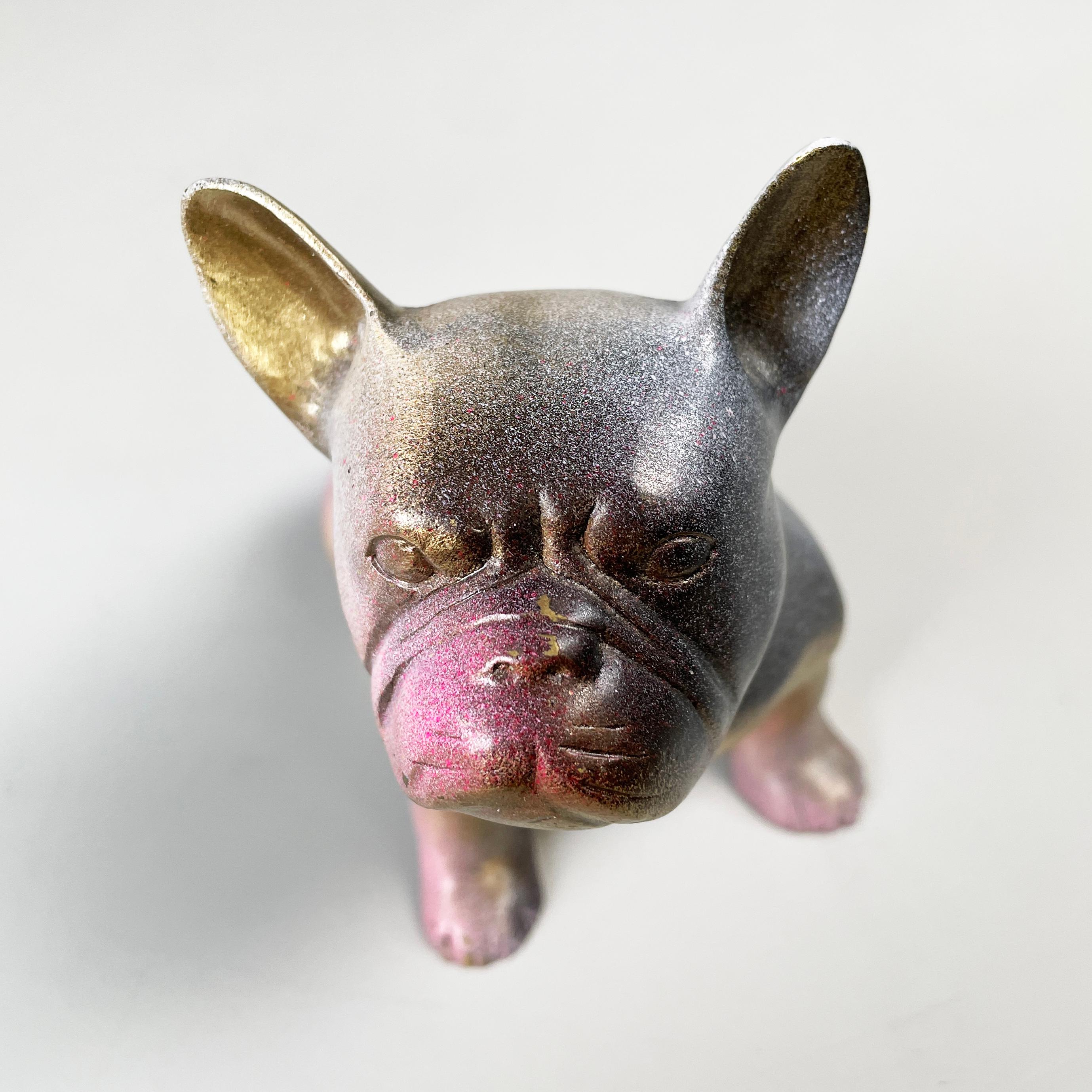 Französische postmoderne Bronzeskulptur Doggy John von Julien Marinetti, 2000er Jahre im Angebot 2