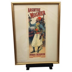 Used French Poster by Les Maîtres de l’Affiche Plate 135 circa 1898 Absinthe Mugnier 