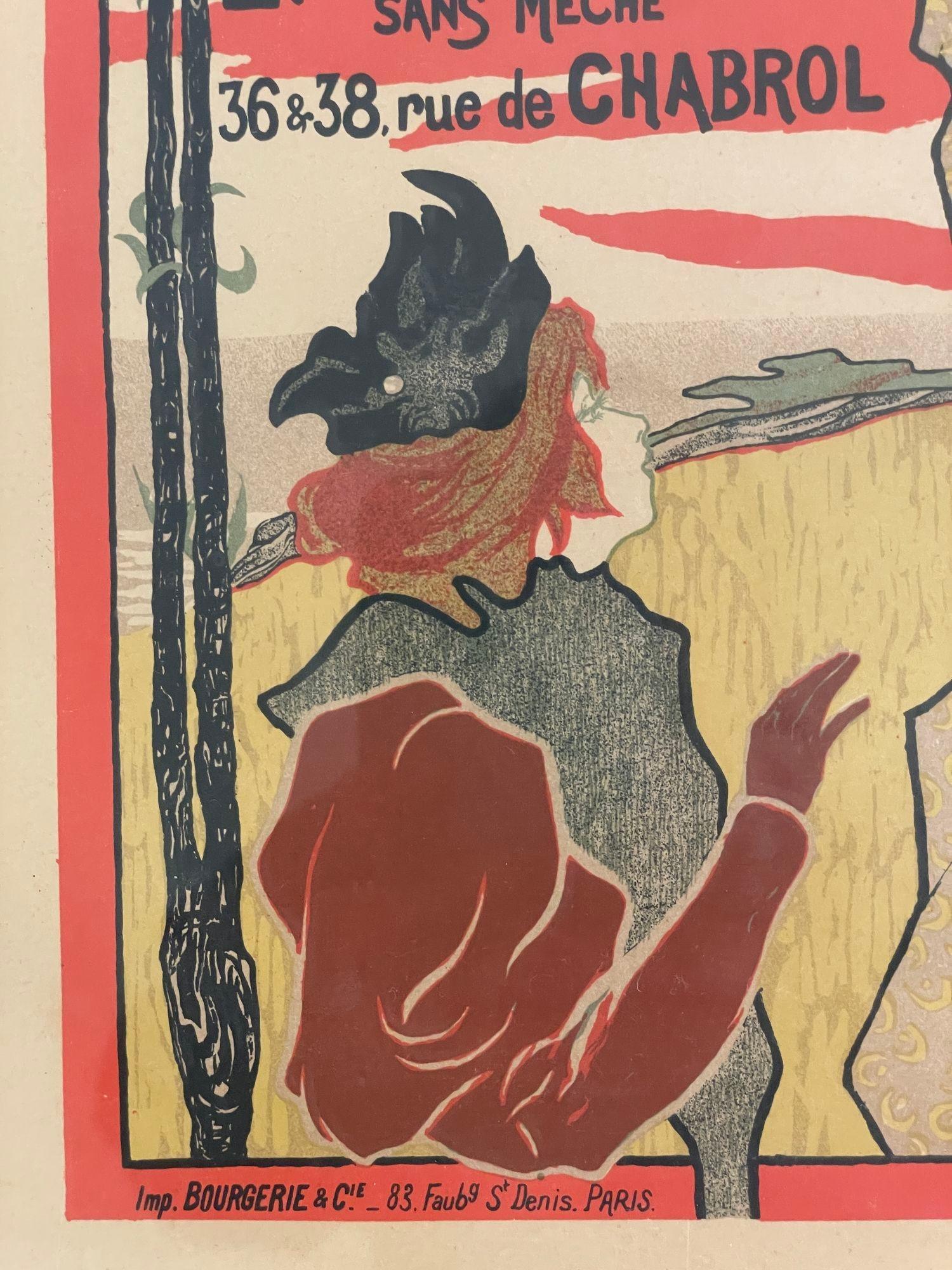 French Poster L'Eclatante Lampe à Pétrole sans Mèche 1895 For Sale 1