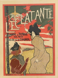 Affiche française L'Eclatante Lampe à Pétrole sans Mèche 1895