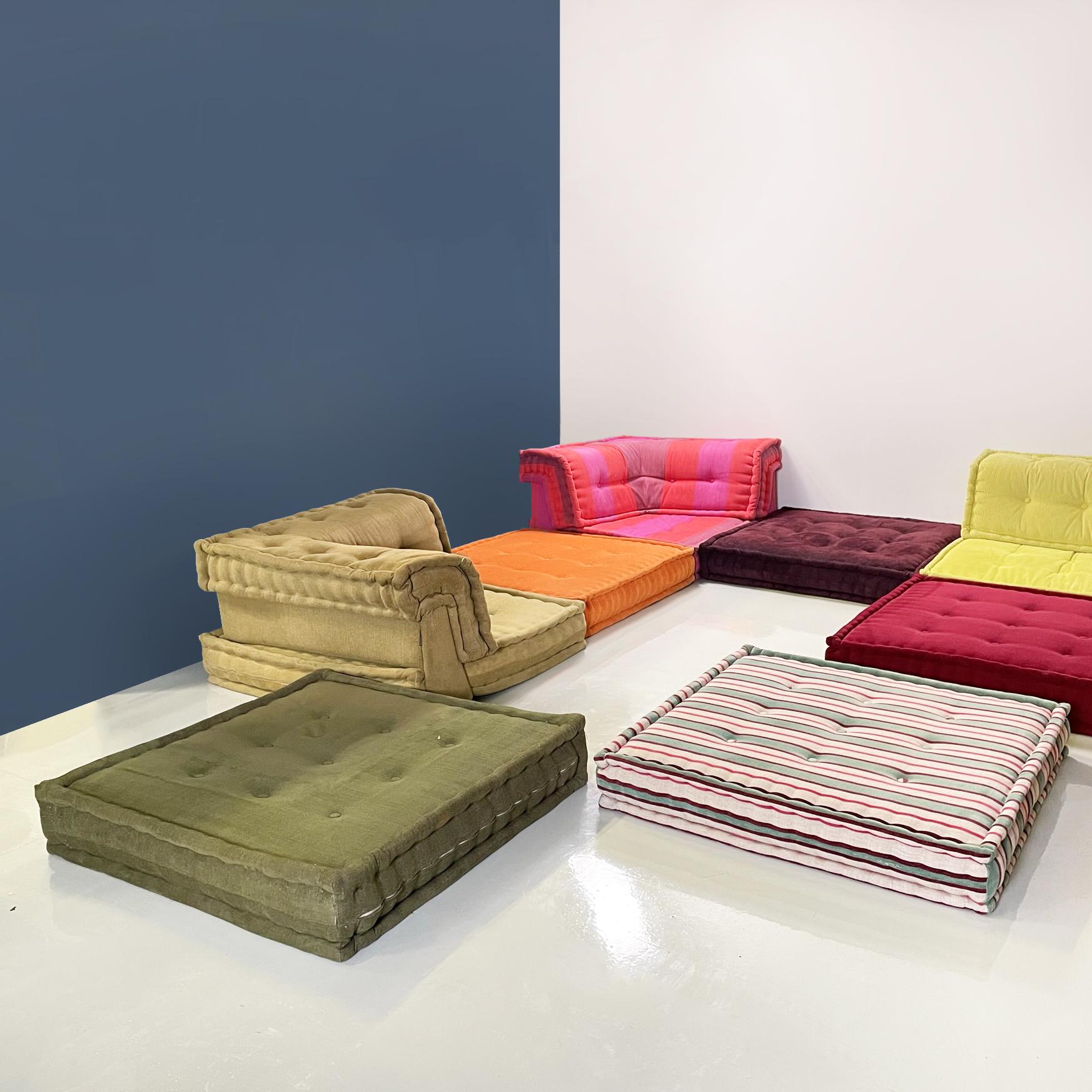 French Postmodern Modular Sofa Mah Jong by Hans Hopfer for Roche Bobois, 2000s In Good Condition In MIlano, IT
