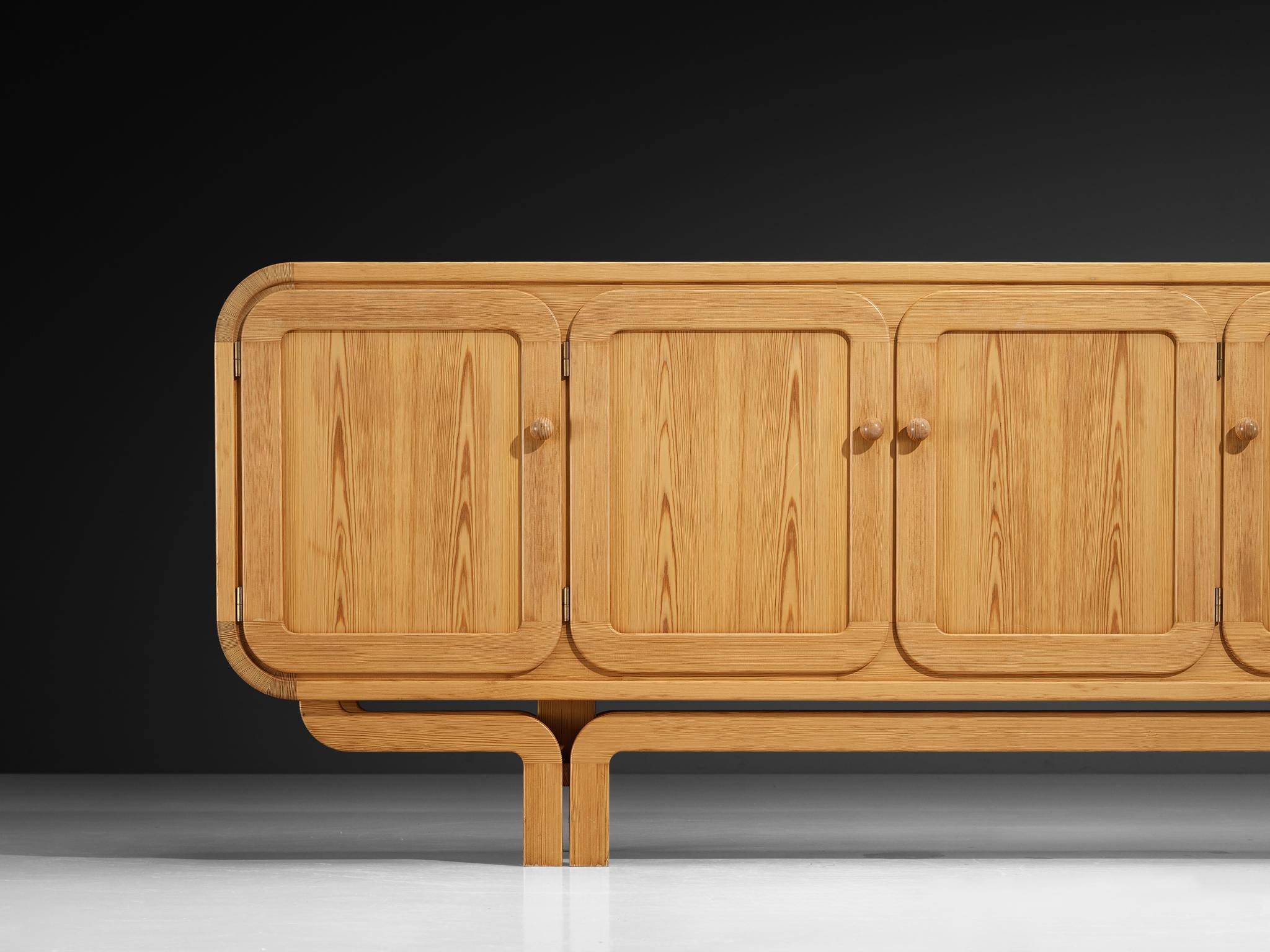 Post-Modern French Postmodern Sideboard in Pine For Sale