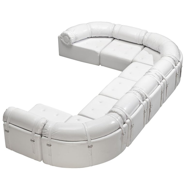 ポストモダンPorsim Sni Sofa by Boek pek French Postmodern Steiner 'Swany' Modular Sofa For Sale at 1stDibs