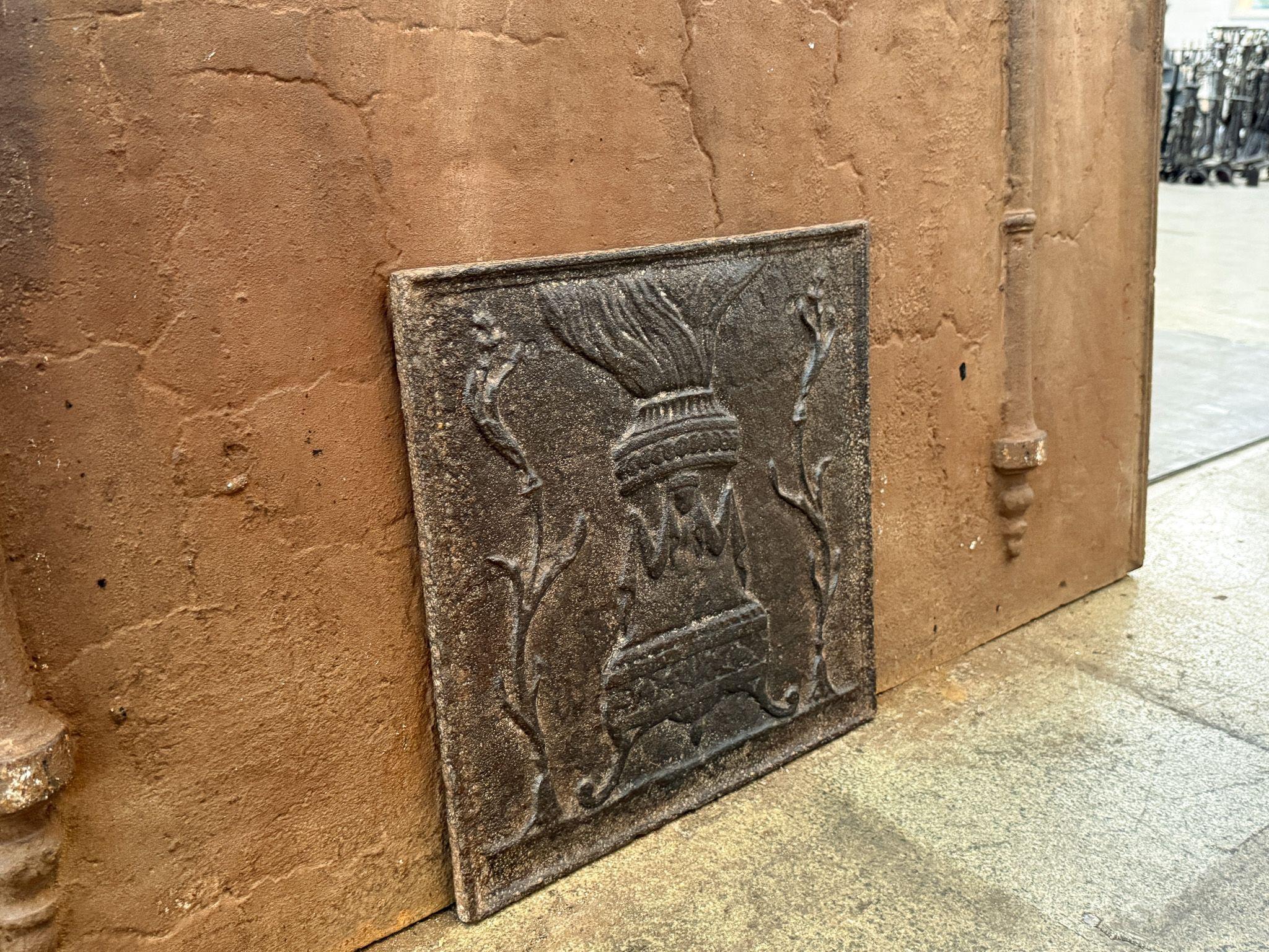 Plaque de cheminée / dosseret 
