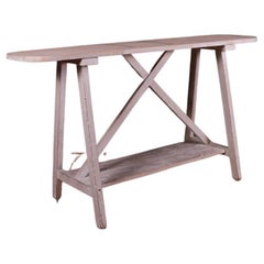 French Potboard Trestle Table