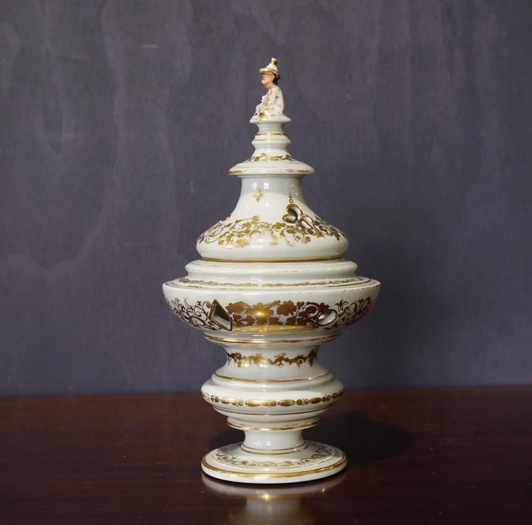 French Potpourri Vase, Celadon Ground, circa 1870 For Sale at 1stDibs
