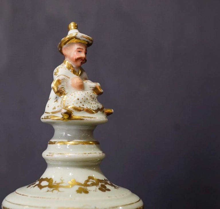 French Potpourri Vase, Celadon Ground, circa 1870 For Sale at 1stDibs