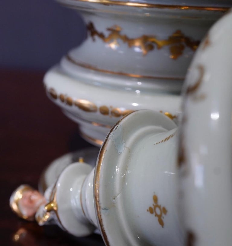 French Potpourri Vase, Celadon Ground, circa 1870 For Sale at 1stDibs