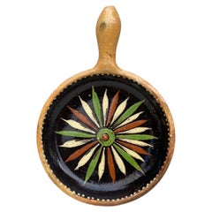 French Pottery Handled Platter Savoie , Circa 1890