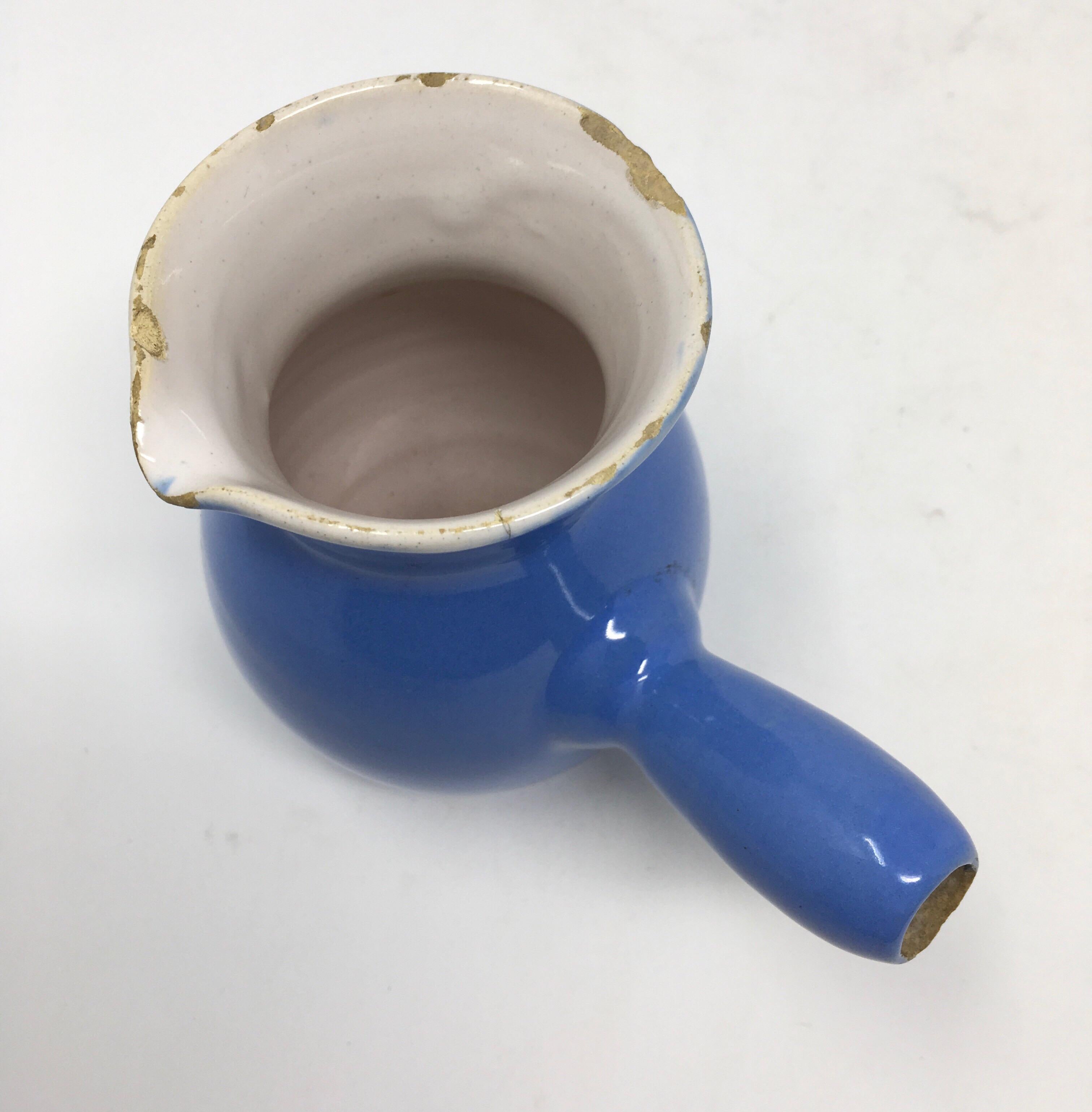 French Pottery Hot Chocolate Pot 5