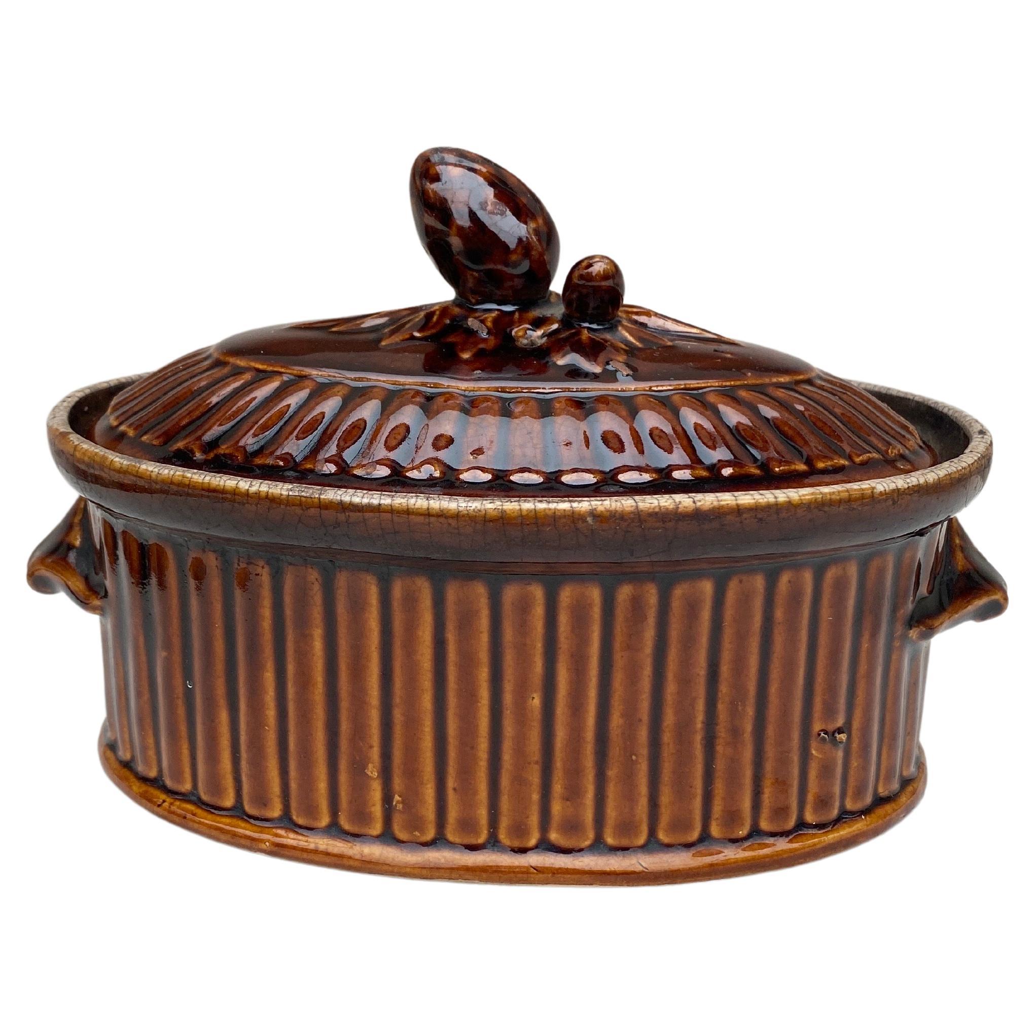 French Pottery Majolica Tureen circa 1930