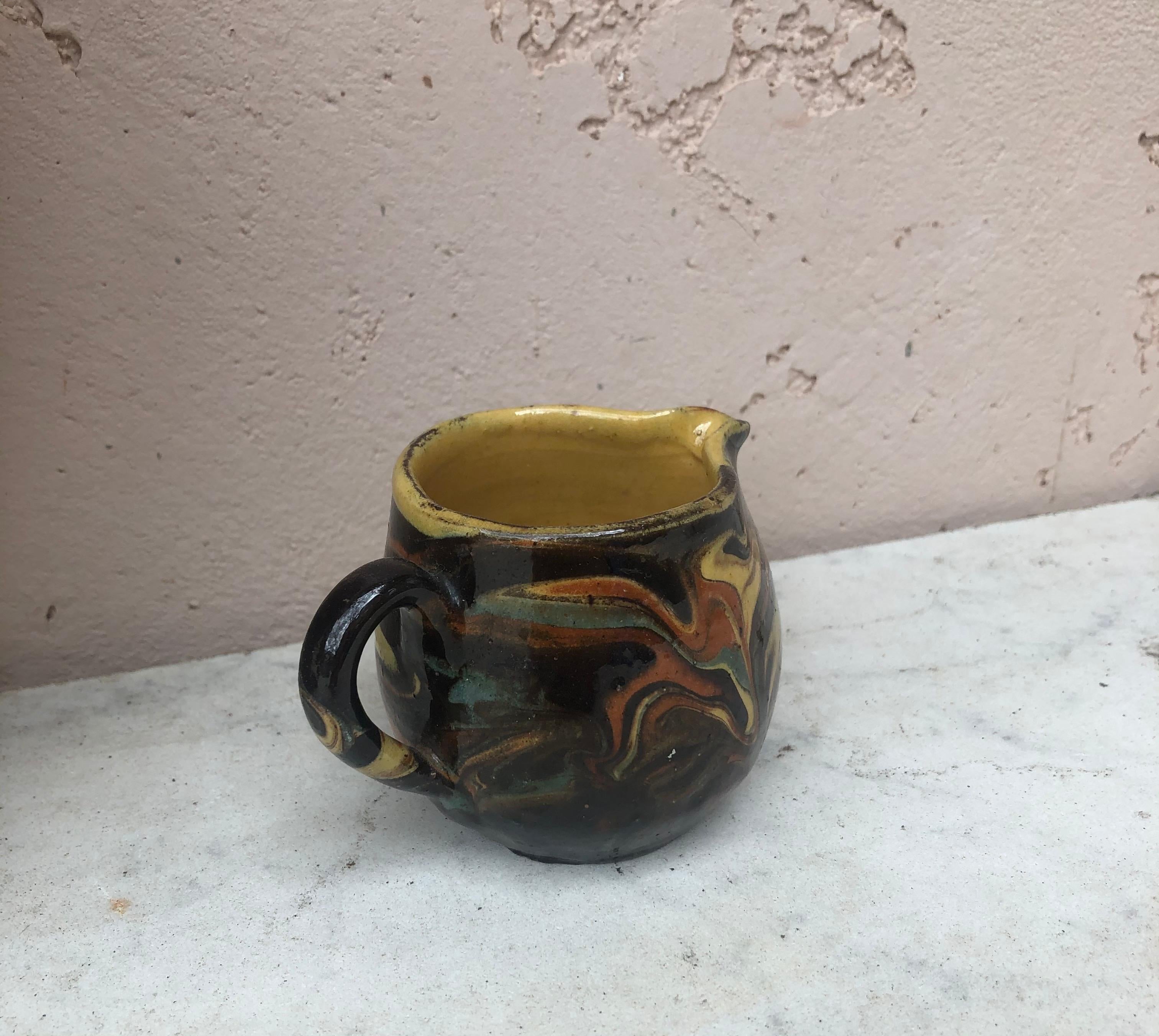 French Pottery Pitcher, Circa 1890 For Sale 1