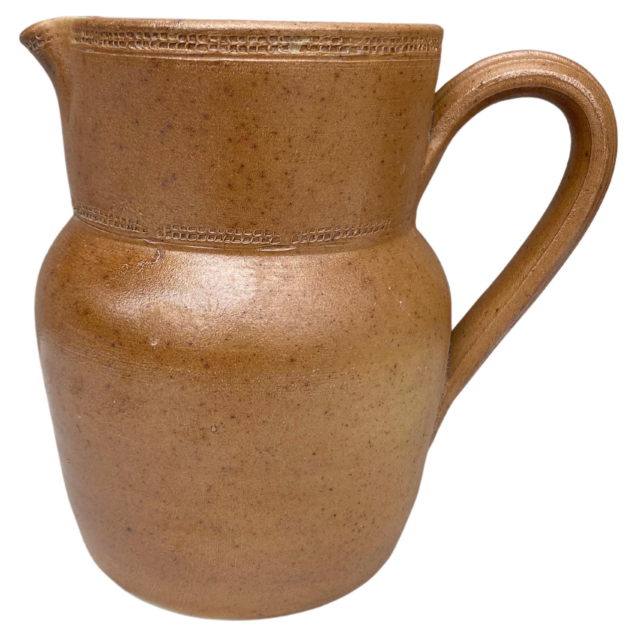 French Pottery Pitcher, Circa 1900 For Sale