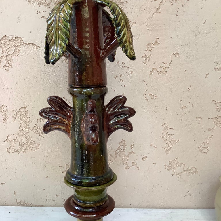 French Pottery Roof Finial Bavent Normandy In Good Condition For Sale In Austin, TX
