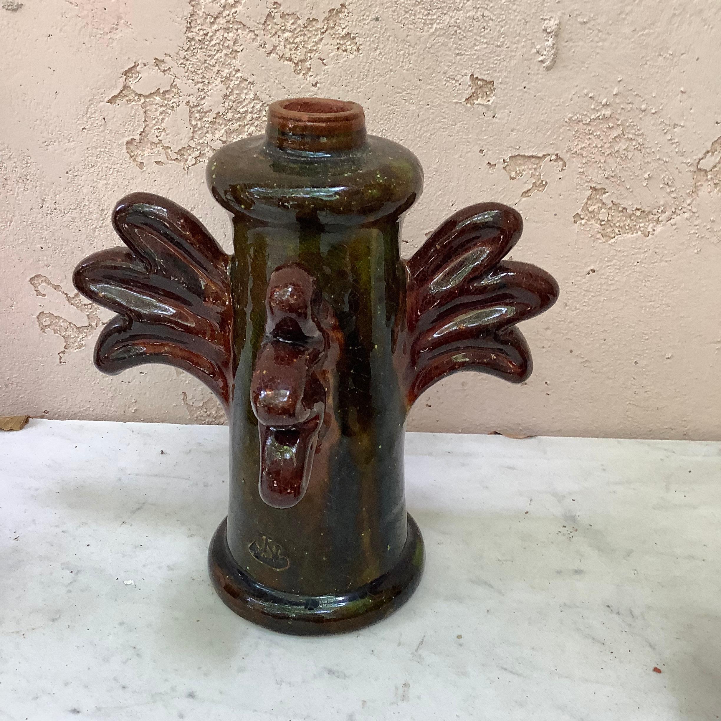 Early 20th Century French Pottery Roof Finial Bavent Normandy For Sale