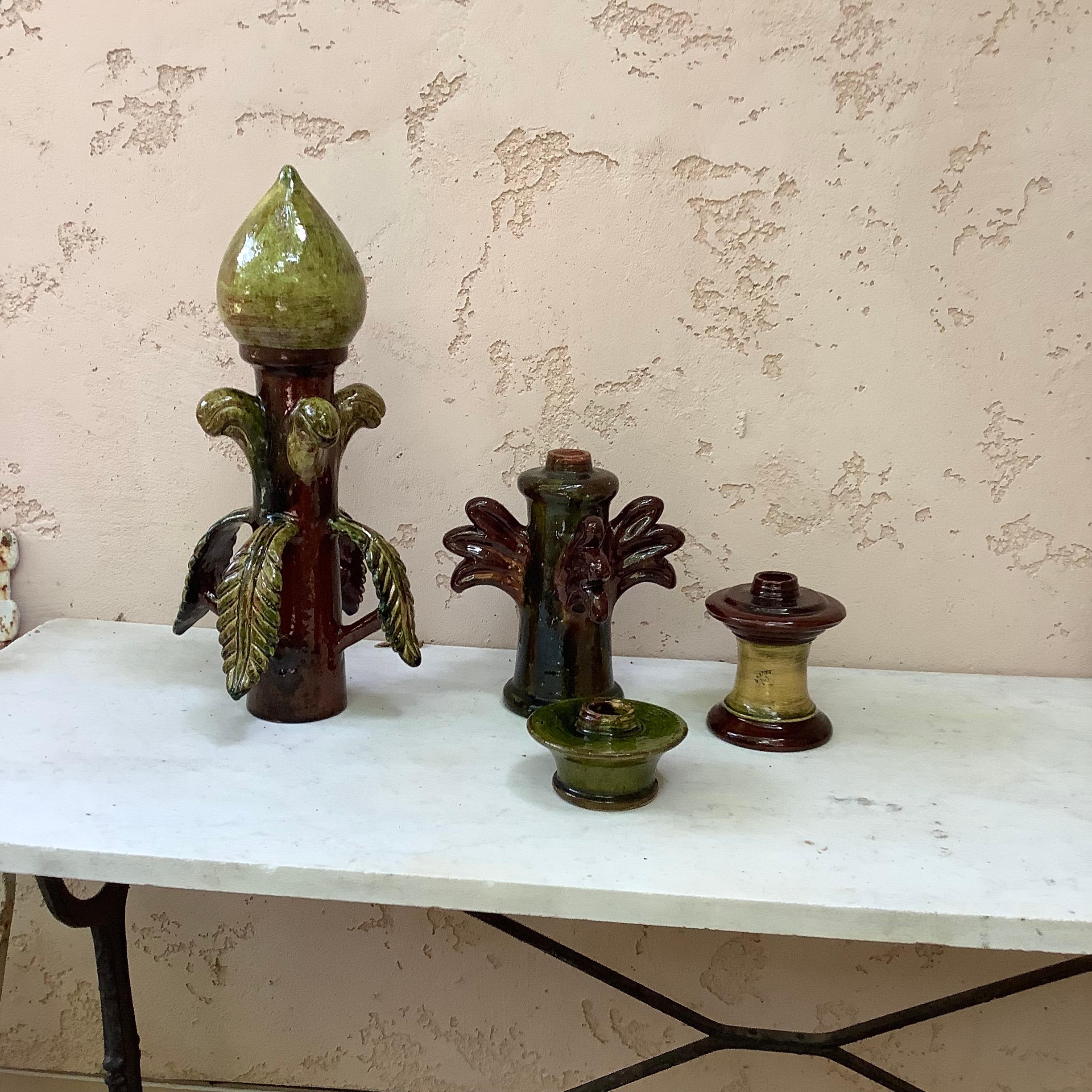 Early 20th Century French Pottery Roof Finial Bavent Normandy