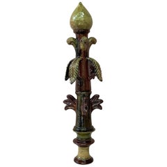 Antique French Pottery Roof Finial Bavent Normandy