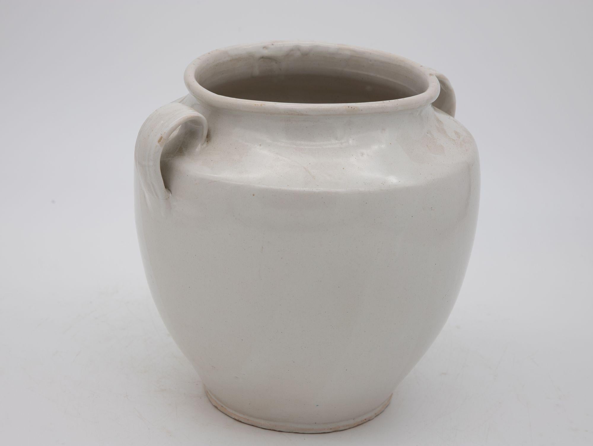 French Pottery Urn with Handles, 20th Century 1