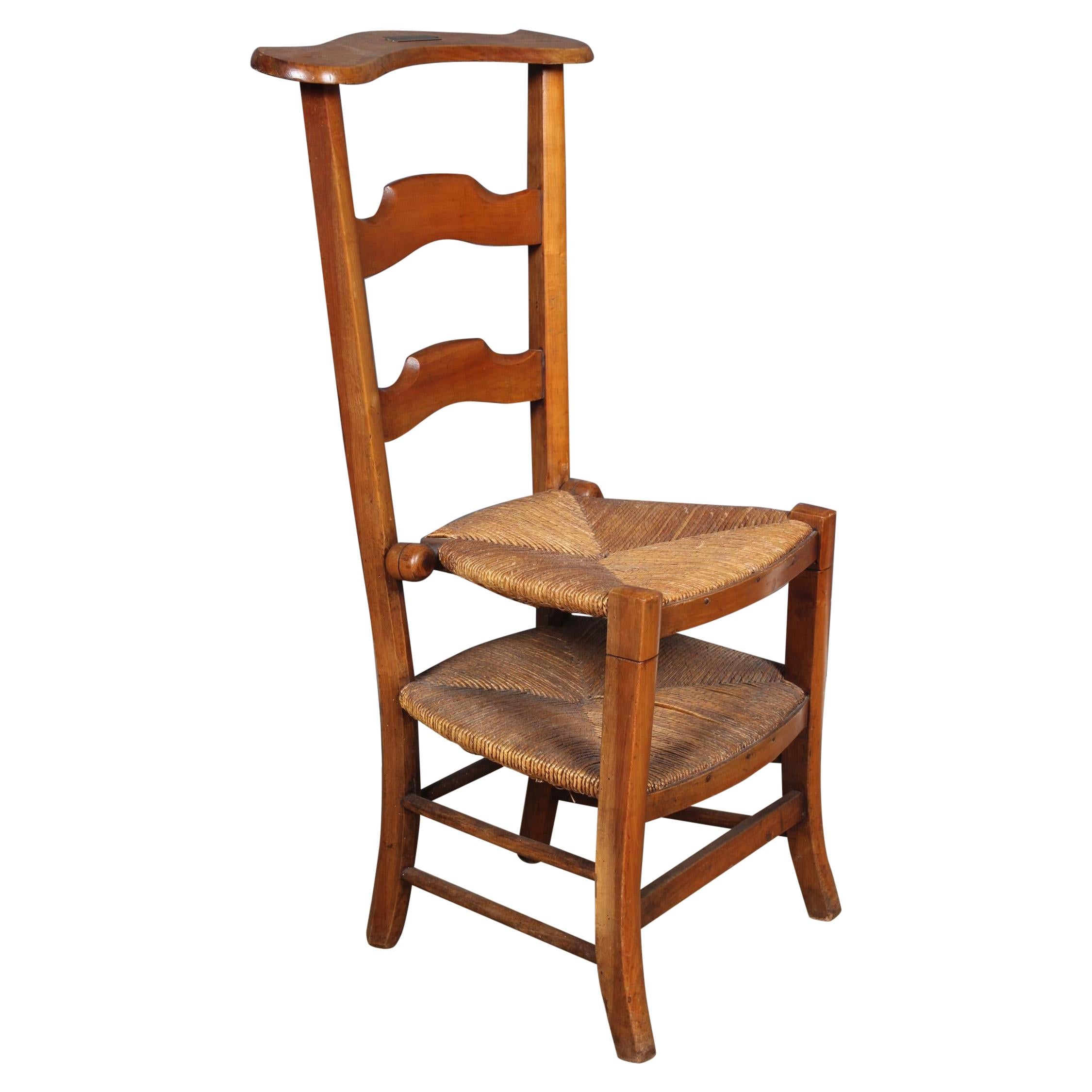 French Prie Dieu Metamorphic Chair, 19th Century