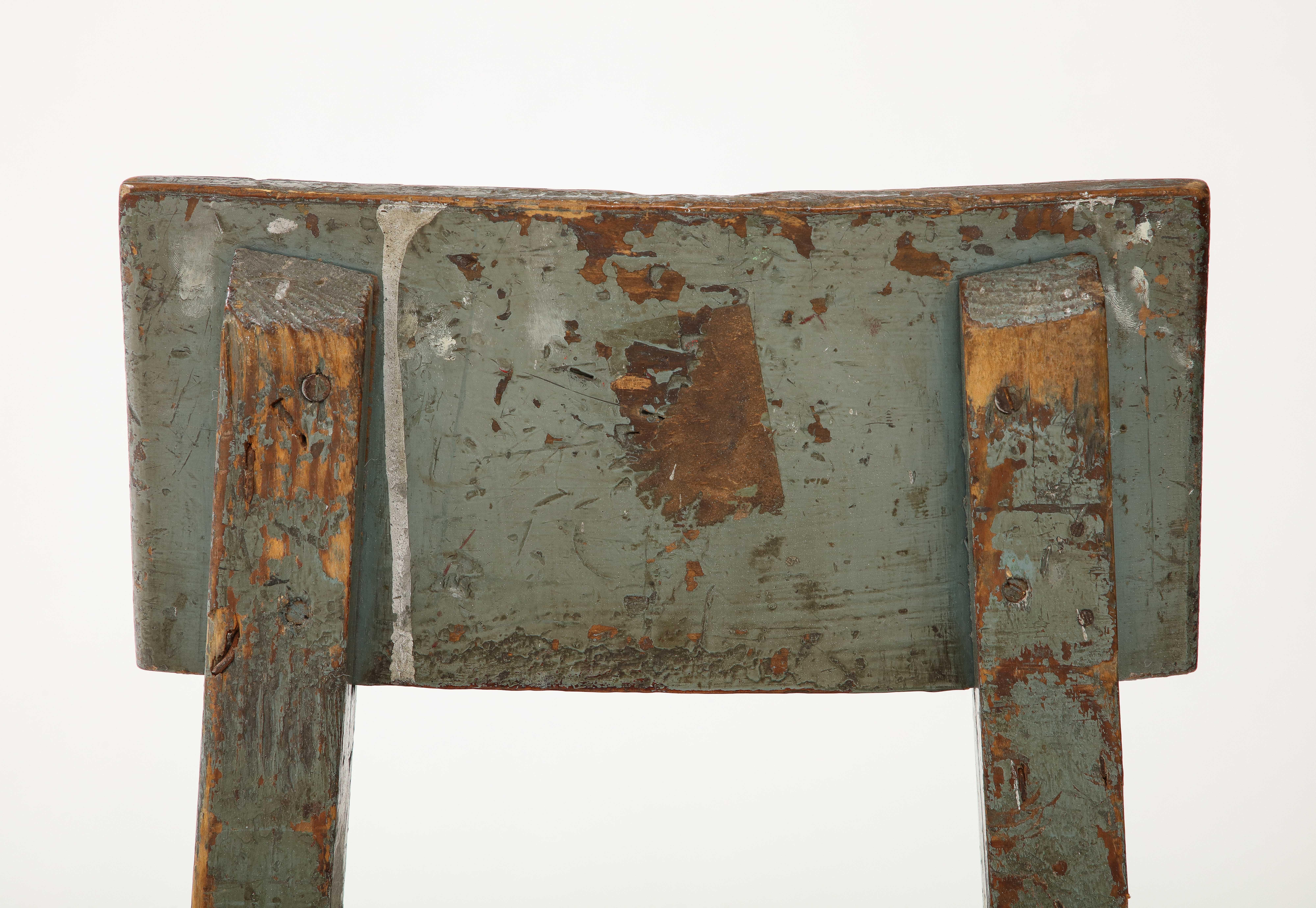 French Primitive Artist’s Chair, c. 1950 For Sale 3