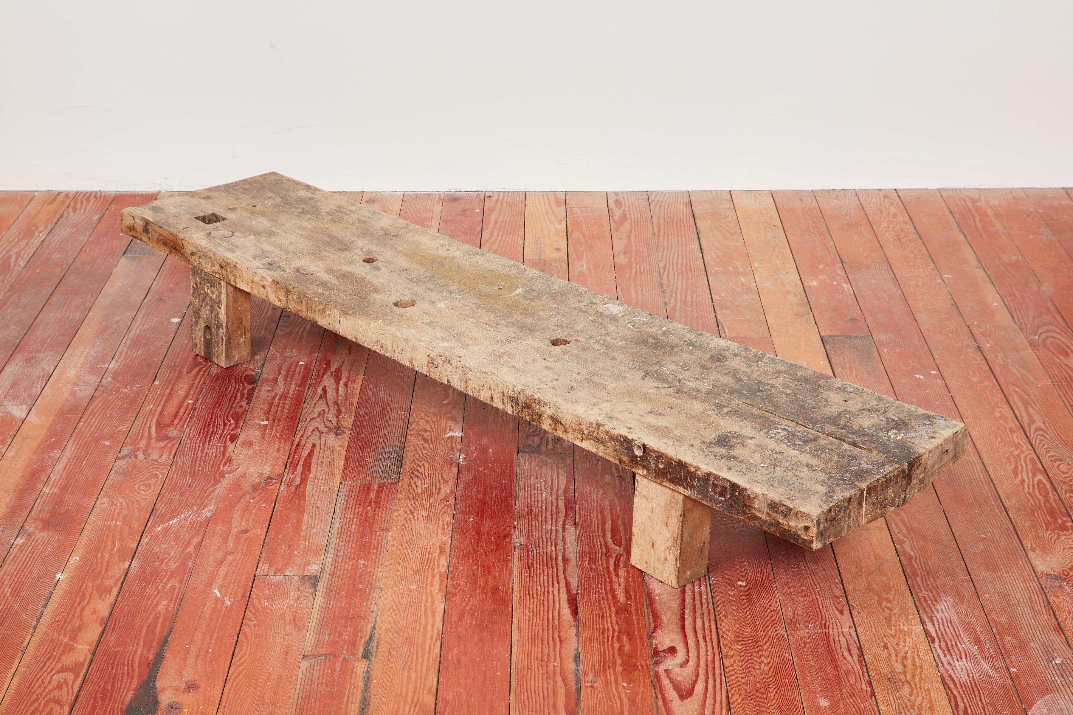 Mid-20th Century French Primitive Bench