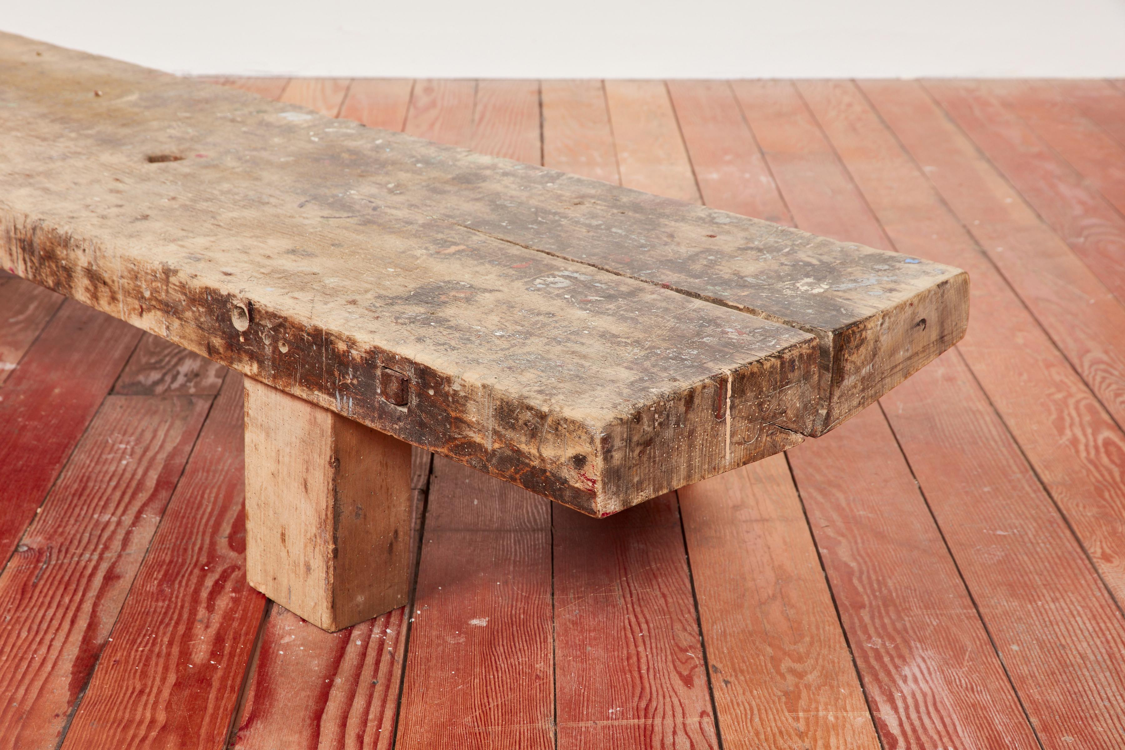 Wood French Primitive Bench