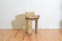 French Primitive Chopping Block, Late 19th Century