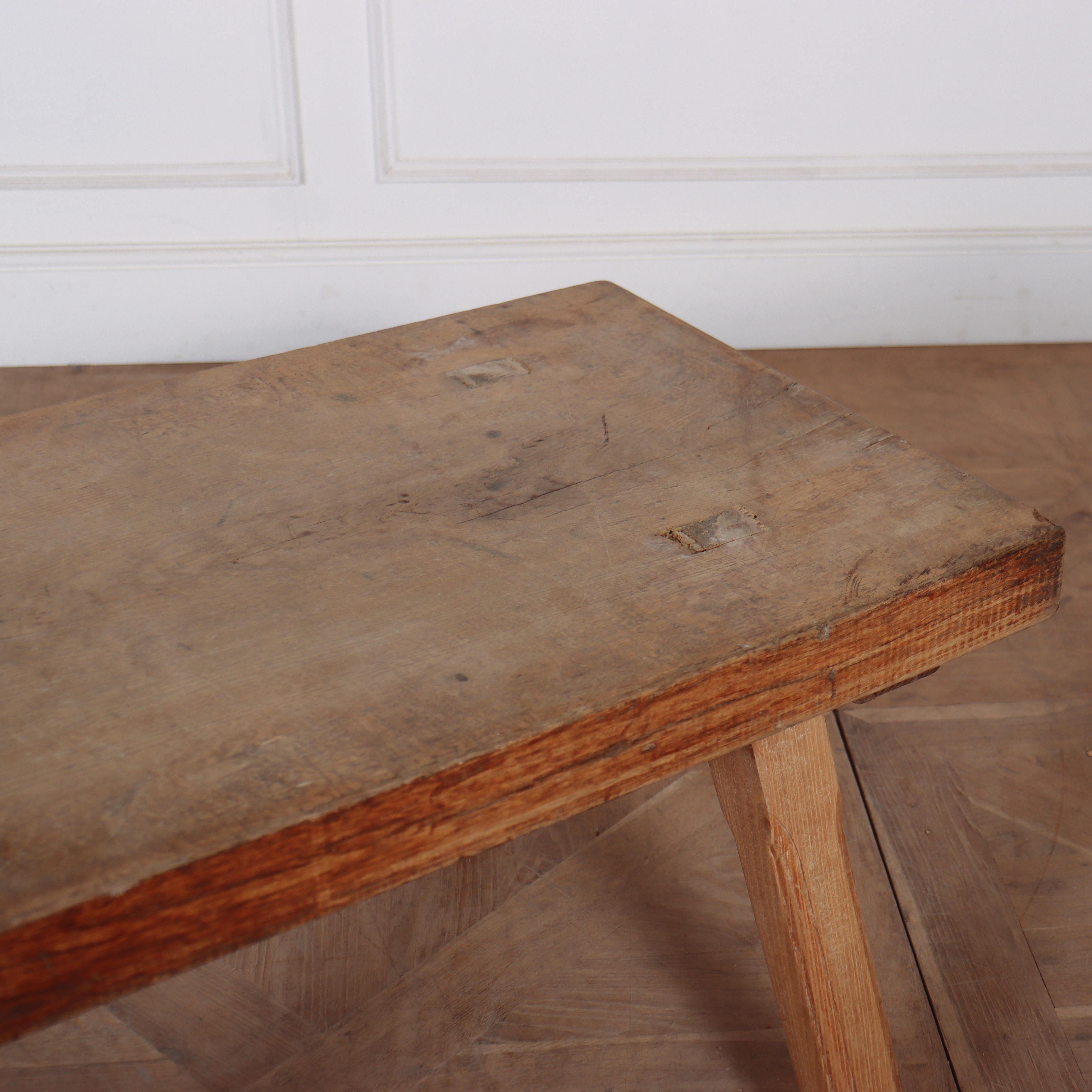 19th Century French Primitive Coffee Table For Sale