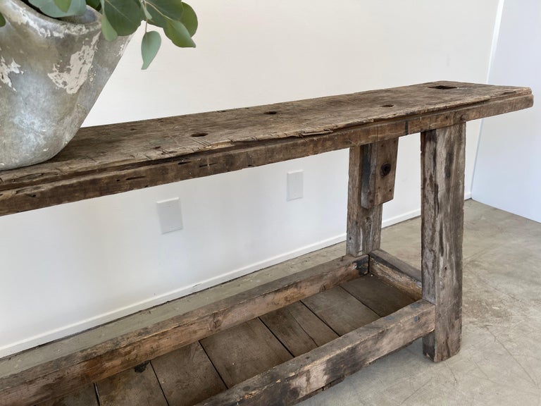 French Rustic Console at 1stDibs