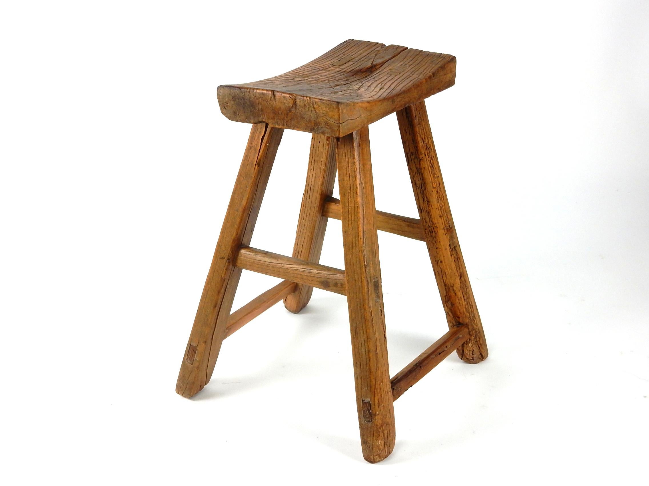 French Primitive Milking Stool In Good Condition In Las Vegas, NV