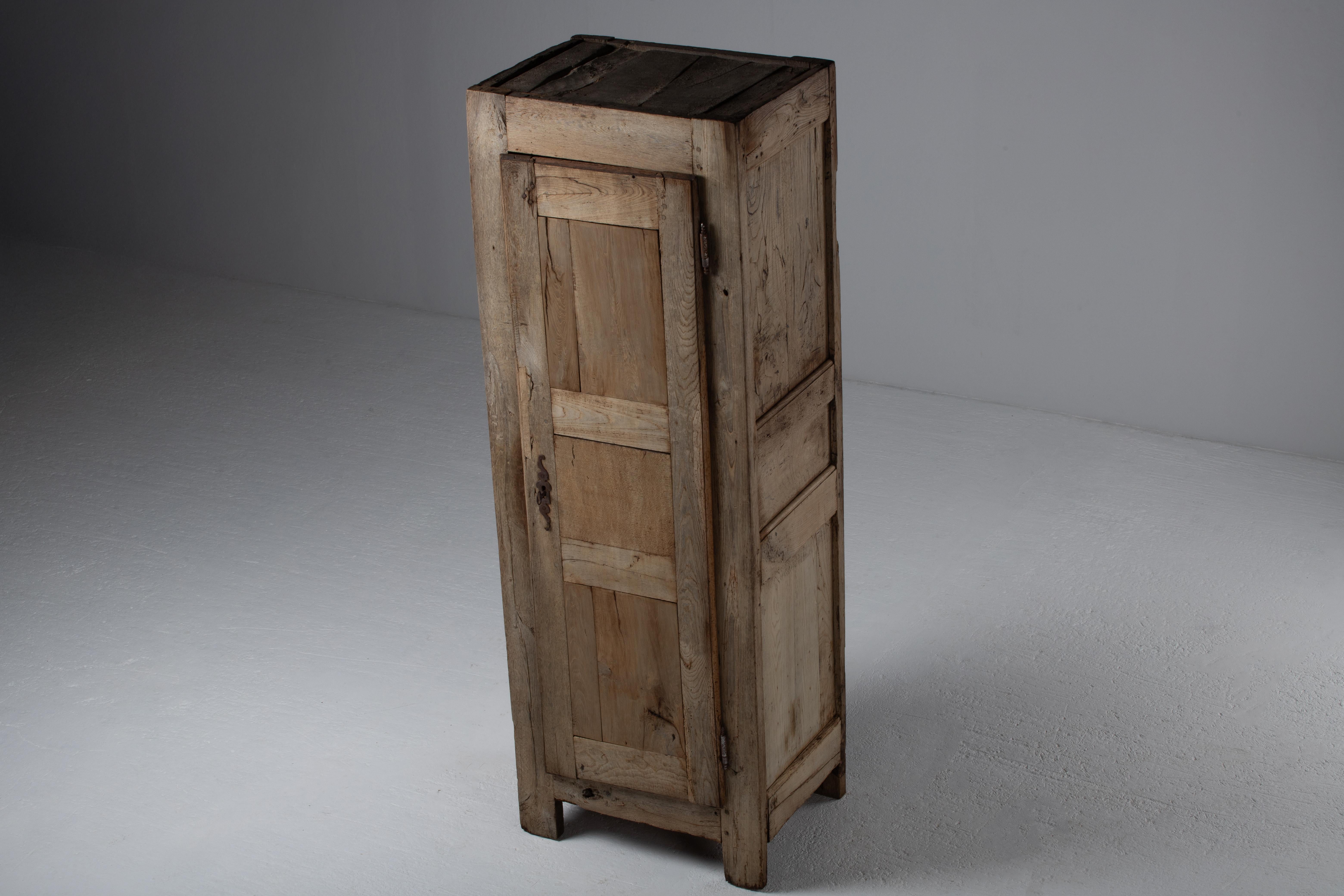 Armadio primitivo francese in Oak, XIX secolo in vendita 1