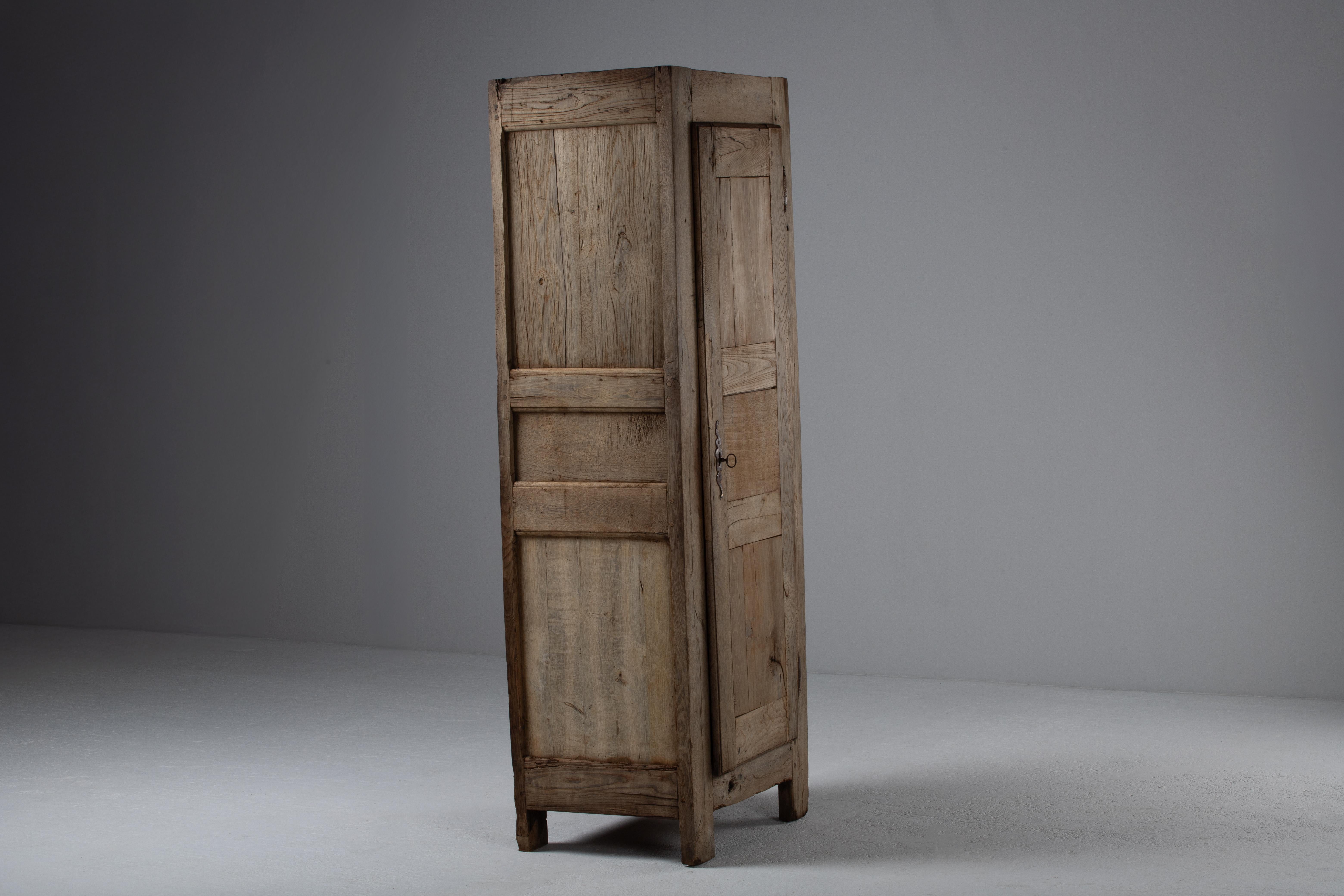 Armadio primitivo francese in Oak, XIX secolo in vendita 2