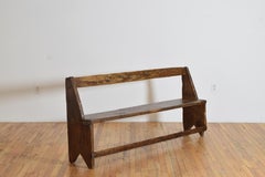 French Primitive Pinewood Bench, Late 17th to Early 18th Century