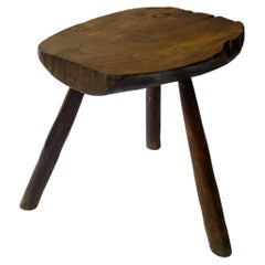 Primitive French Side Table or Stool Circa 1900