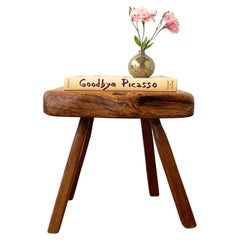 French Primitive Side Table or Stool