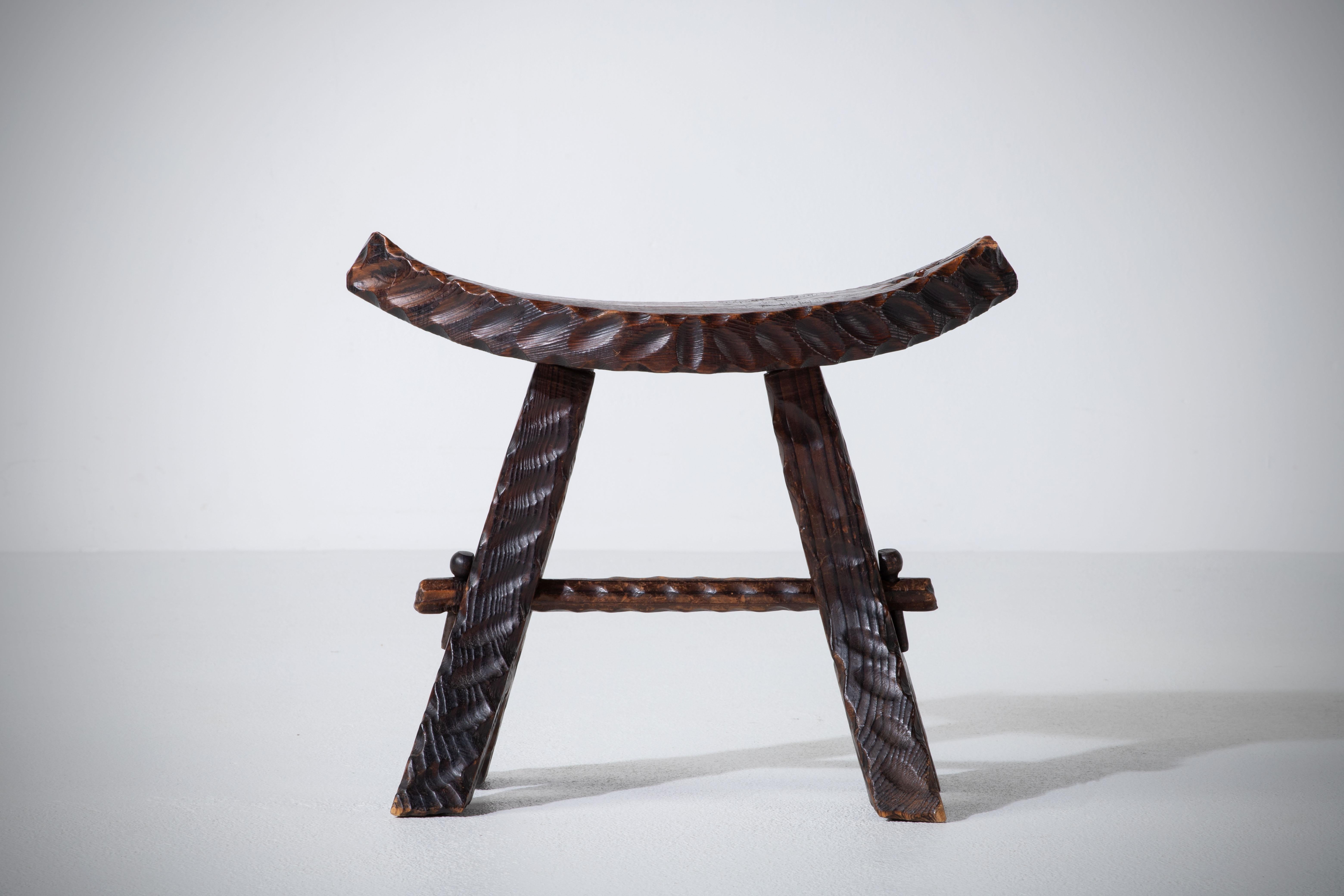 French Primitive Stool For Sale 3