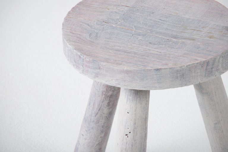 20th Century French Primitive Tripod Stool For Sale