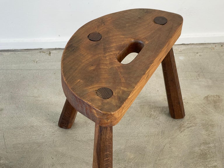 French Rustic Tripod Stools For Sale at 1stDibs