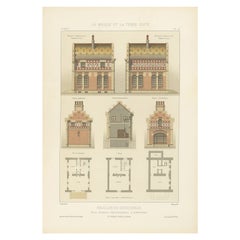 French Print of Pavillon du Concierge, Chabat, c.1900