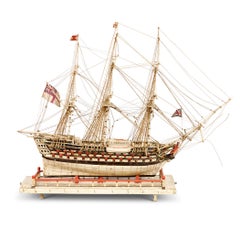 French Prisoner-of-War Bone Ship Model, HMS Victory