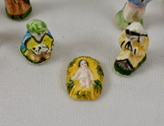 French Provençal Faïence Fèves Christmas Nativity 29 Pc Set