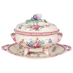 French Provençal Faience Tureen and Platter